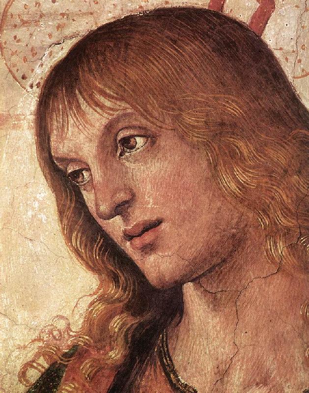 PERUGINO, Pietro Christ Handing the Keys to St. Peter (detail) af Germany oil painting art